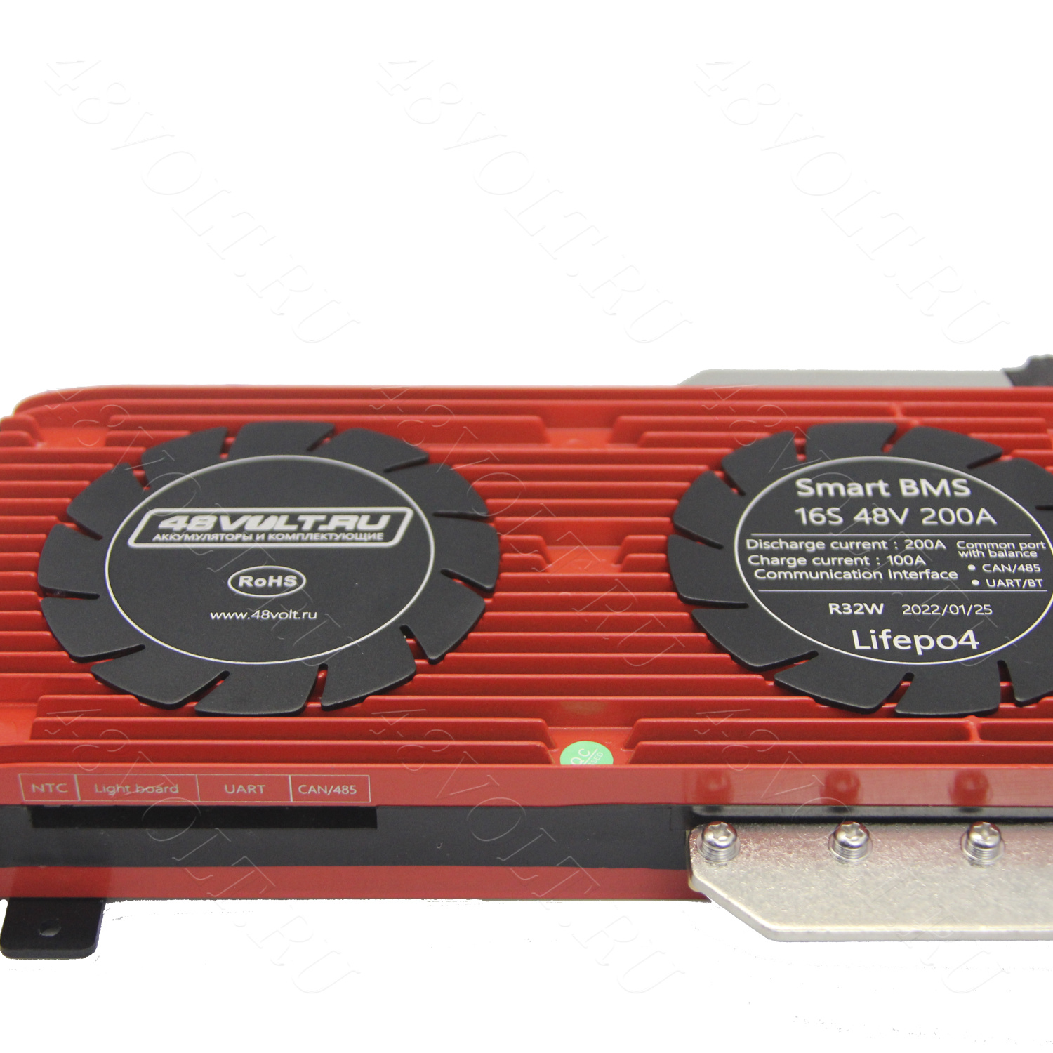 BMS LiFePO4 SMART 16s 48v 200A common port